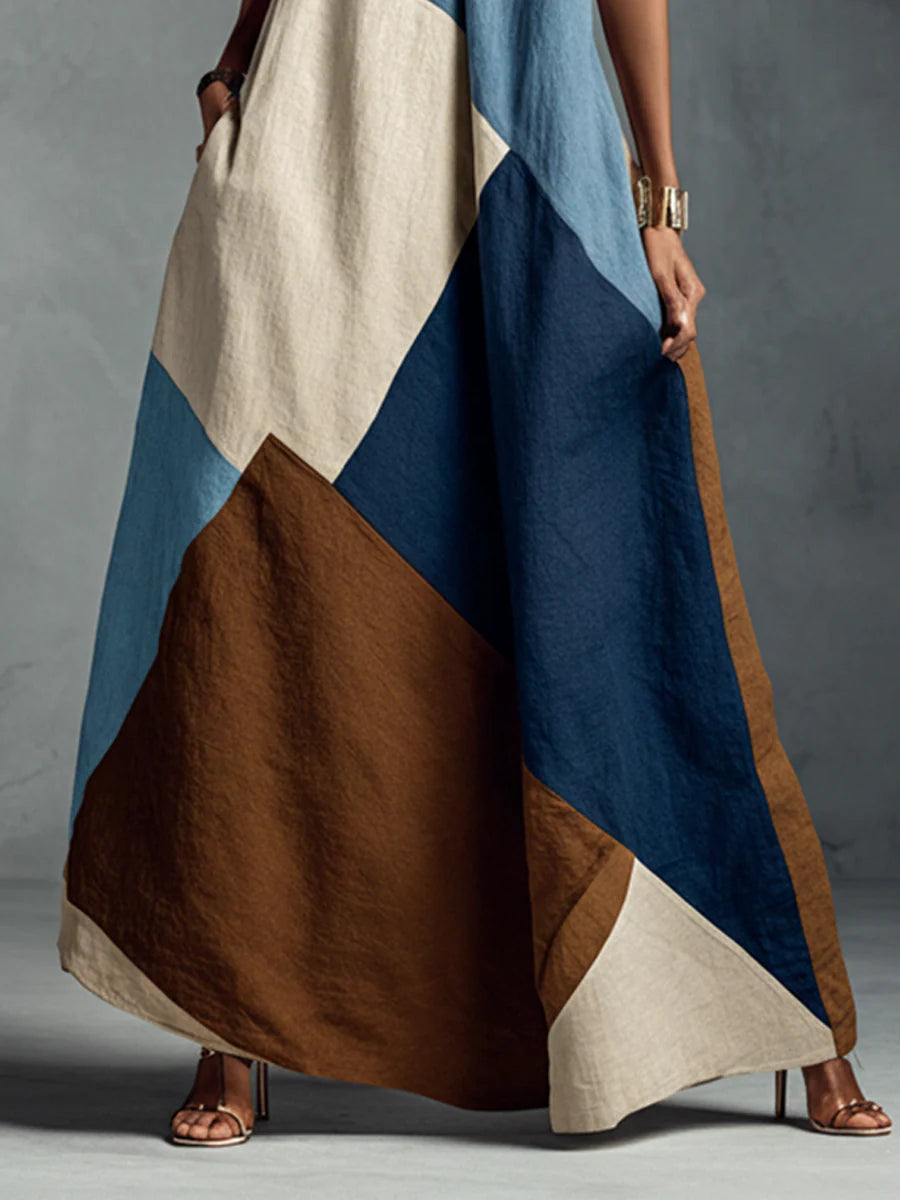 Vestido Geométrico Costero