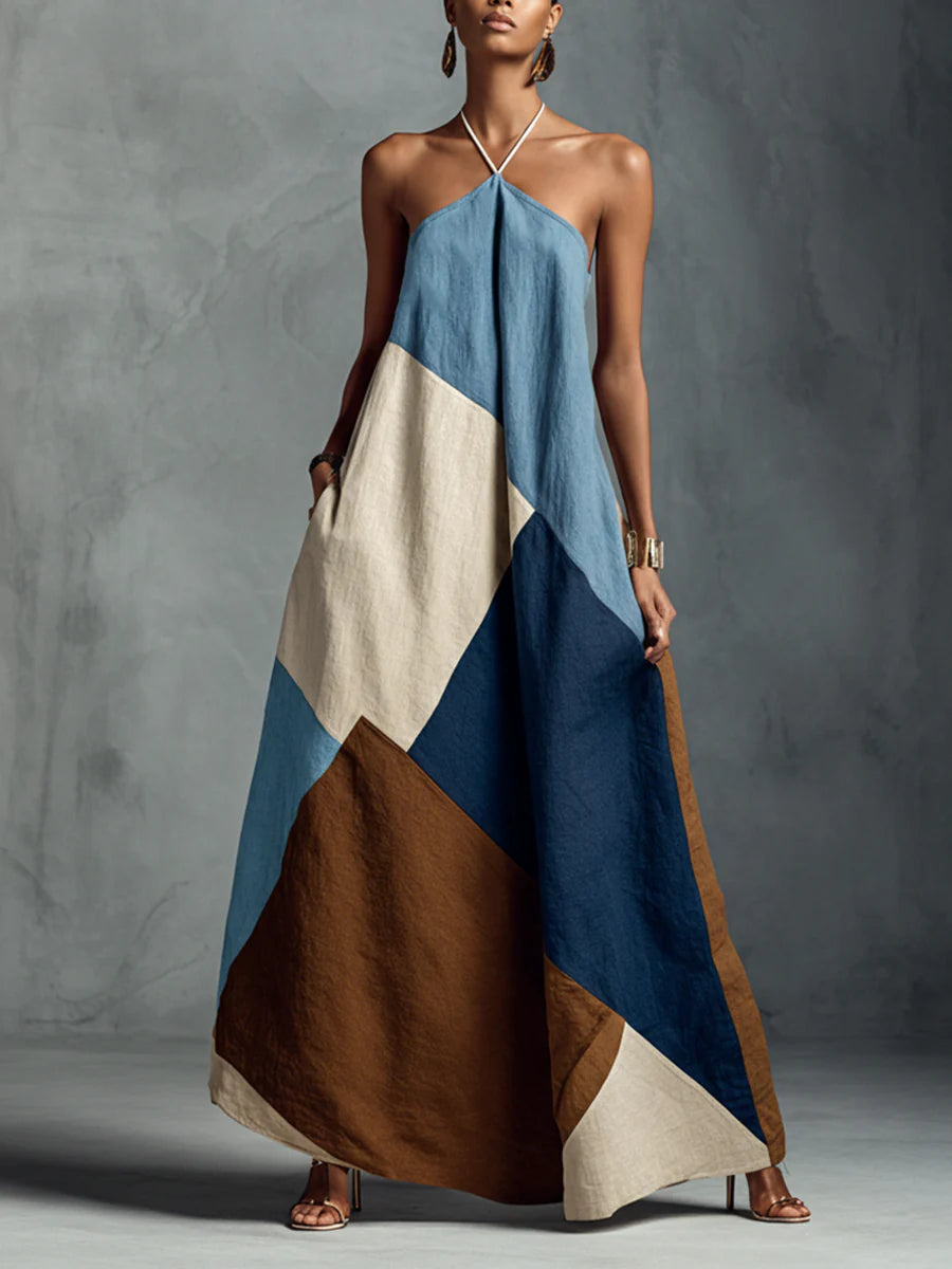 Vestido Geométrico Costero
