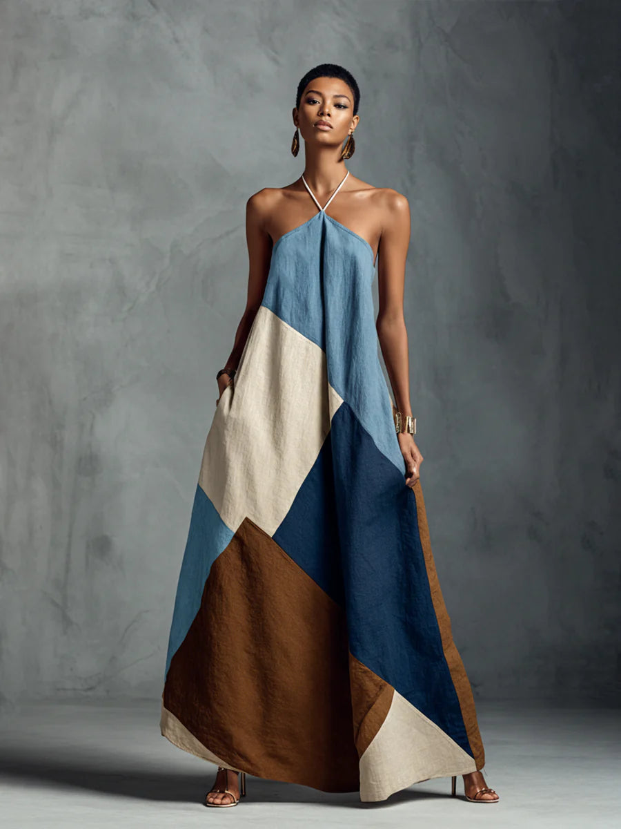 Vestido Geométrico Costero