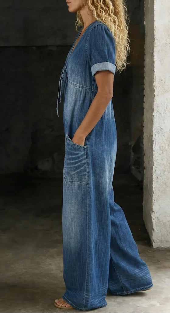 Enterizo Holgado Denim Yoyo