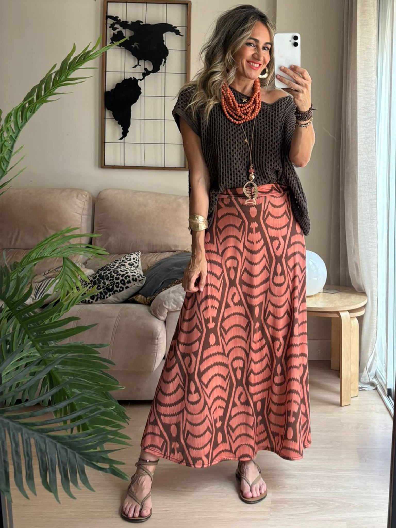 Falda Estampada África